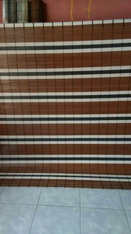 Krey kerai Tirai gulung PVC & FIBER penahan tampias panas dan hujan.