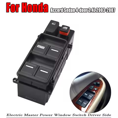 Left Front Electric Power Window Control Switch For Honda Accord 2.4L 2003-2007 35750-SDA-H12