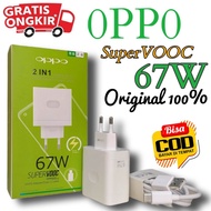 Charger Type C Oppo Reno 10 5G Pro Fast Charging 67w Original Casan Cas Hp Pengisian Cepat Penuh Ori
