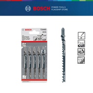 BOSCH 5pcs T244D Ground Teeth Straight T-Shank Jigsaw Blade For Soft Wood Cutting - 2608630058 - 316