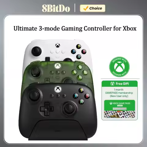 8BitDo Ultimate 3-mode Gaming Controller for Xbox,Bluetooth Gamepad with Hall Effect Joysticks, for 