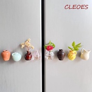 CLEOES Mini Vase Fridge Magnets, Decorative Small Vase Refrigerator Magnet, DIY Craft Handmade Uniqu