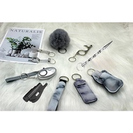 Keychains Kit For Girls With Personal Safety Alarm, safety alarm With Flashlight for women
