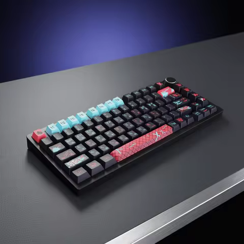 Jinx Korean Cherry Profile PBT 129 Keys Five Side Dye-Sub Keycaps for GH60/GK61/GK64/84/87/96/104/10