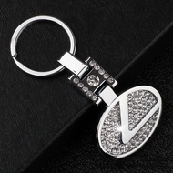 Diamond crystal style Lexus emblem key ring car logo Keychain accessories