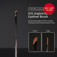 FenShuaJiang D31 Knife Edge Eyeliner Brush, Angled Knife Edge Brush, Under Eye Crease Brush, Ultra-T