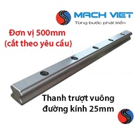 Chinese square sliding rail manufactured according to Hiwin HGR25 standard (version 25) unit 500mm.