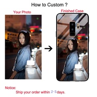 DIY Custom customise Customized Tempered Glass Phone case Samsung A10 A20 A30 A40 A50 A31 A70 M40 Note10 Pro Plus Note8 Note9 S10 S10Plus S7 S7Edge S8 S8Plus S9 S9Plus
