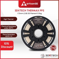 3DXTECH ThermaX PPS FilamentT | 1.75 | 0.5kg | Chemical Resistance under 200°C | Industrial 3DPrinte