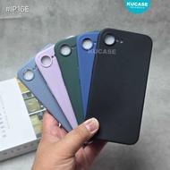 iphone 16E Softcase Macaron Square Plain Case iphone 16E