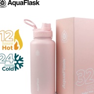 Aquaflask (18oz/22oz/32oz/40oz) Wide Mouth with Spout Lid Vacuum Insulated Drinking Water Aqua Flask