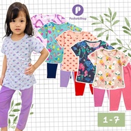 1-7 Tahun / Baju Budak Perempuan / T-shirt Girl / Set Baju &amp; Seluar Panjang Budak Perempuan