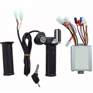Electric Scooter Accessories Motor Brushed Controller &amp; Throttle Twist Grip 24V 350W for Electric Scooter Bicycle Bike