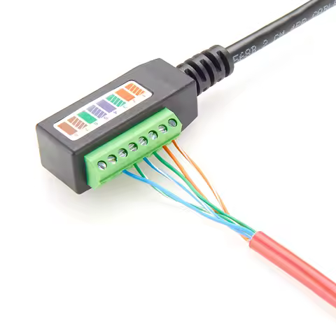 RJ45 Female to Solderless Terminal Block Cable RJ45 to Screw Terminal Block Adapter RJ45 8P8C Screw 