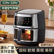 Stainless Steel Air fryer 8L Electric fryer Oven Air Smart Visual Air fryer Large Capacity