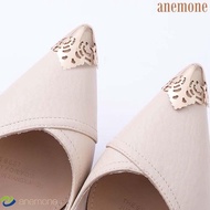 Anemone High Heel Tip Covers - Alloy Metal with Rhinestones - Protect Shoes While Walking