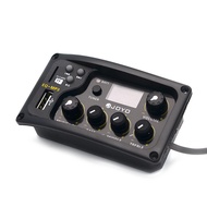 JOYO Zhuole EQ-MP3 Folk Guitar Pickup with Tuning 3-Band EQ Equalizer Guitar Pickup