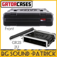 Gator GR2S Molded PE Rack Case; Front, Rear Rails; 2U; 14.25″ Deep | 2U Rack
