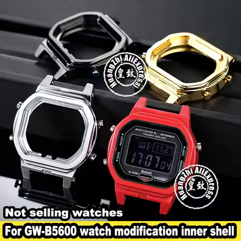 Inner Case Bezel Stainless Steel Shell For Casio G-SHOCK GW-B5600 mod kit 3229 1545 Waterproof ring 