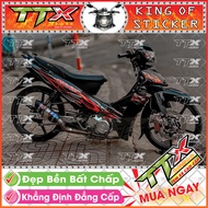 Tem Sirius Lửa Đỏ Xe Đen Đẹp Tuyệt Vời - Chất Lượng Team Lửa Xe Đen Sirius Đỏ Cao Cấp - Mẫu Tem Xe S