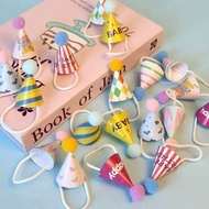 Influencer Korean Style Dopamine ins mini Birthday Hat Cake Decoration Decoration mini Cartoon Bakin