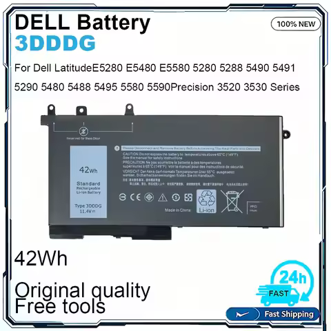 New 3DDDG Laptop Battery For Dell Latitude 5280 5288 5290 5480 5488 5490 5491 5495 5580 5590 5591 Pr