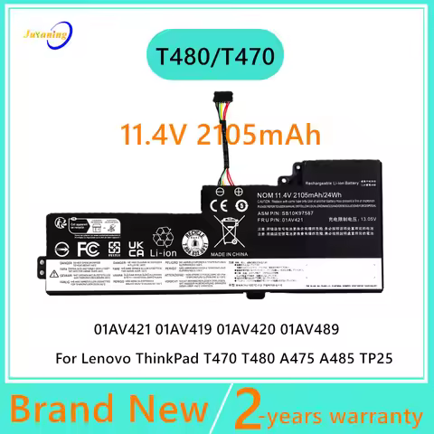 01AV420 Laptop battery For Lenovo ThinkPad T480 T470 A485 A475 TP25 01AV421 01AV419 01AV489 SB10K975