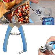 Snail Tail Cutting Tool,Escargot Tail Removal Tool,Stainless Steel Escargot Clippers,Multi-Functiona