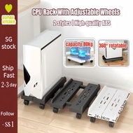 [SG Stock] RK®CPU Rack With Wheels Laptop Computer Cpu Roller Stand PC Case Cpu Trolley Adjustable P