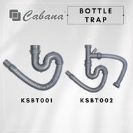 Cabana Kitchen Sink Bottle Trap with Overflow KSBT002/KSBT001