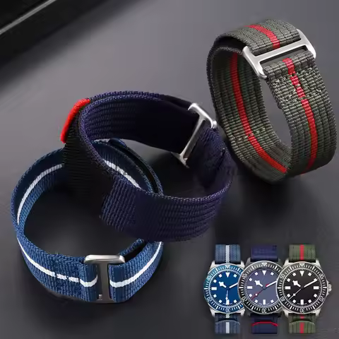 Nylon Fabric Watch Strap 20mm 22mm for Tudor for Collar Hidden FXD Watch Band for Seiko for Omega Me