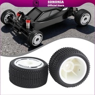 [SONONIA] 2 Pieces Rear Wheel Tires 32mm RC Vehicle Tyres for Wltoys 244016 1:24 Scale