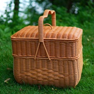 Imitation Rattan Multi-Layer Carrying Basket Housewarming Wedding Gift Basket Set Chicken Duck Worsh
