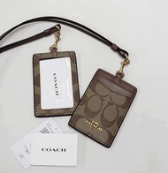 Coach lanyard id card Original