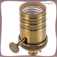 Lamp Holder Metal Light Bulb Socket Vintage Lamp Socket Bulb Socket with Knob (E26)