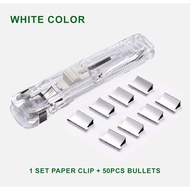 Durable Metal Paper Clip School Accessories Paperless Supplies Clip Paper Machine Students School Bi