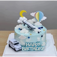 Airplane Topper Plane Hot Air Balloon Car Air Balloon Sky Cloud BINTANG Star Moon Airplane Helicopte
