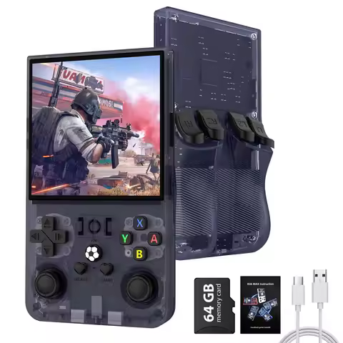 Open Source R36max 2025 New Retro Handheld Video Game Console Linux System IPS Screen Portable Pocke