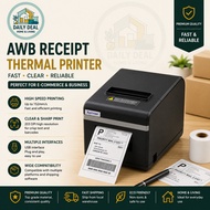 [Ready Stock] AWB Receipt Thermal Printer D520 XP58IIH N160II Shipping Label Sticker / Pencetak Resi