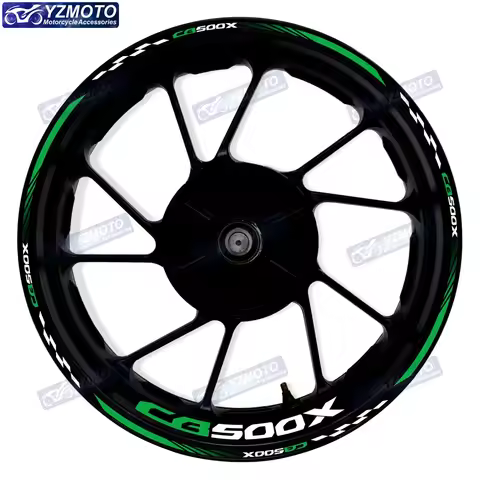 For HONDA CB500X CB 500X Motorcycle 17 Inch Front And Rear Wheel Sticker Decal Waterproof Reflective