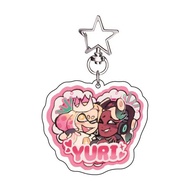 Multi Fandom Yuri Cm Couple Acrylic Keychain Various IP Character