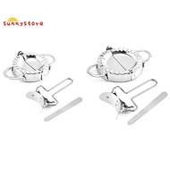 3PCS Stainless Steel Dumpling Maker Set Dough Cutter Dumpling Mould Pie Ravioli Tools Kitchen Accessories