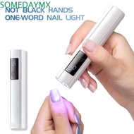 SOMEDAYMX Mini Nail Dryer Light, Single Finger Quick Drying LED Nail Lamp, Versatile Portable 45s Ti