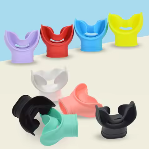 Scuba Diving Snorkel Regulator Mouthpiece Cover Octopus Holder Retainer Second-level Head Color Tong