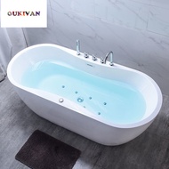 Jacuzzi Bath Tub Tab Mandi Free Standing Adult Acrylic Bubbles Massage Bath Tub With Shower Set Accessories