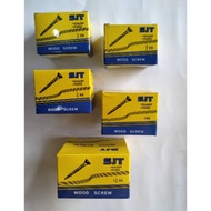 WHITE WOOD SCREW FLOWER HEAD / WOOD SCREW SJT COMPLETE SIZE