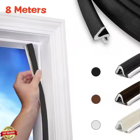 8M V-Shaped Q Foam Kerf Weather Stripping Door Seal Strip Door Frame Weather Stripping for Windows C