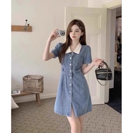 Fashion Women's Denim Dress Women's Cardigan Denim Dress