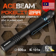 ACEBEAM POKELIT 2AA - Nichia 519A High CRI90 LED 600 Lumens Flashlight - ORIGINAL - Ready Stock in M