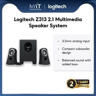 Logitech Z313 2.1 Multimedia Speaker System, PC/PS4/Xbox/TV/Tablet/Music Player - Black (980-000413)